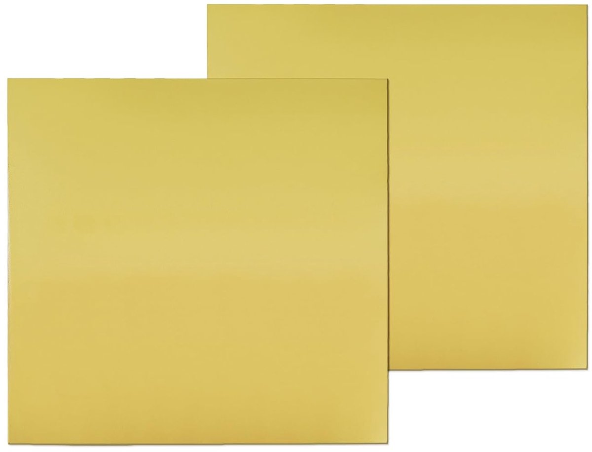 Messing plaat 152mm x 152mm - H62 messing - Dikte 1mm - Ideaal voor machineonderdelen - ShopVlot