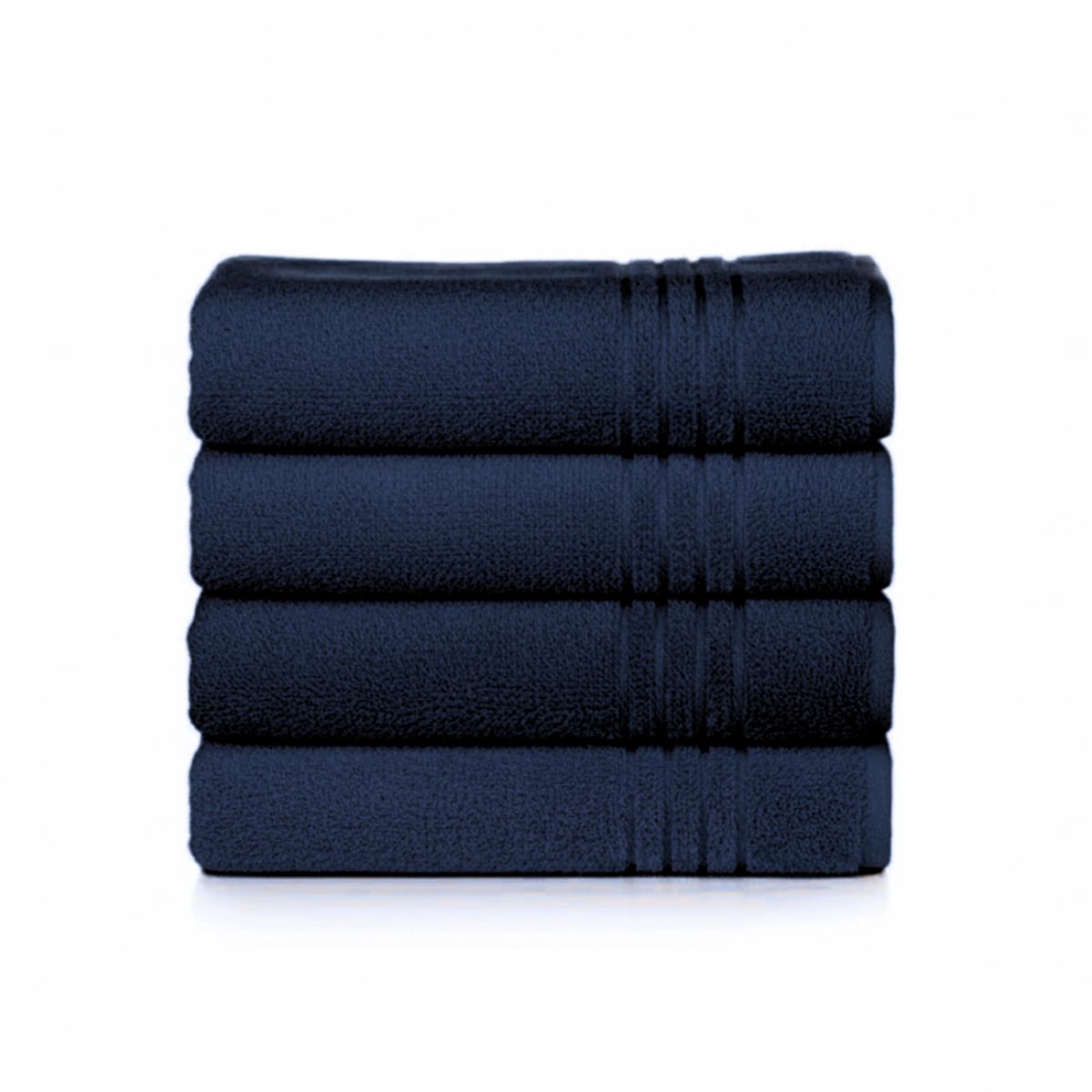 Handdoeken set 50 x 100 cm - donkerblauw - zachte en absorberende handdoeken - perfect voor dagelijks gebruik - ShopVlot