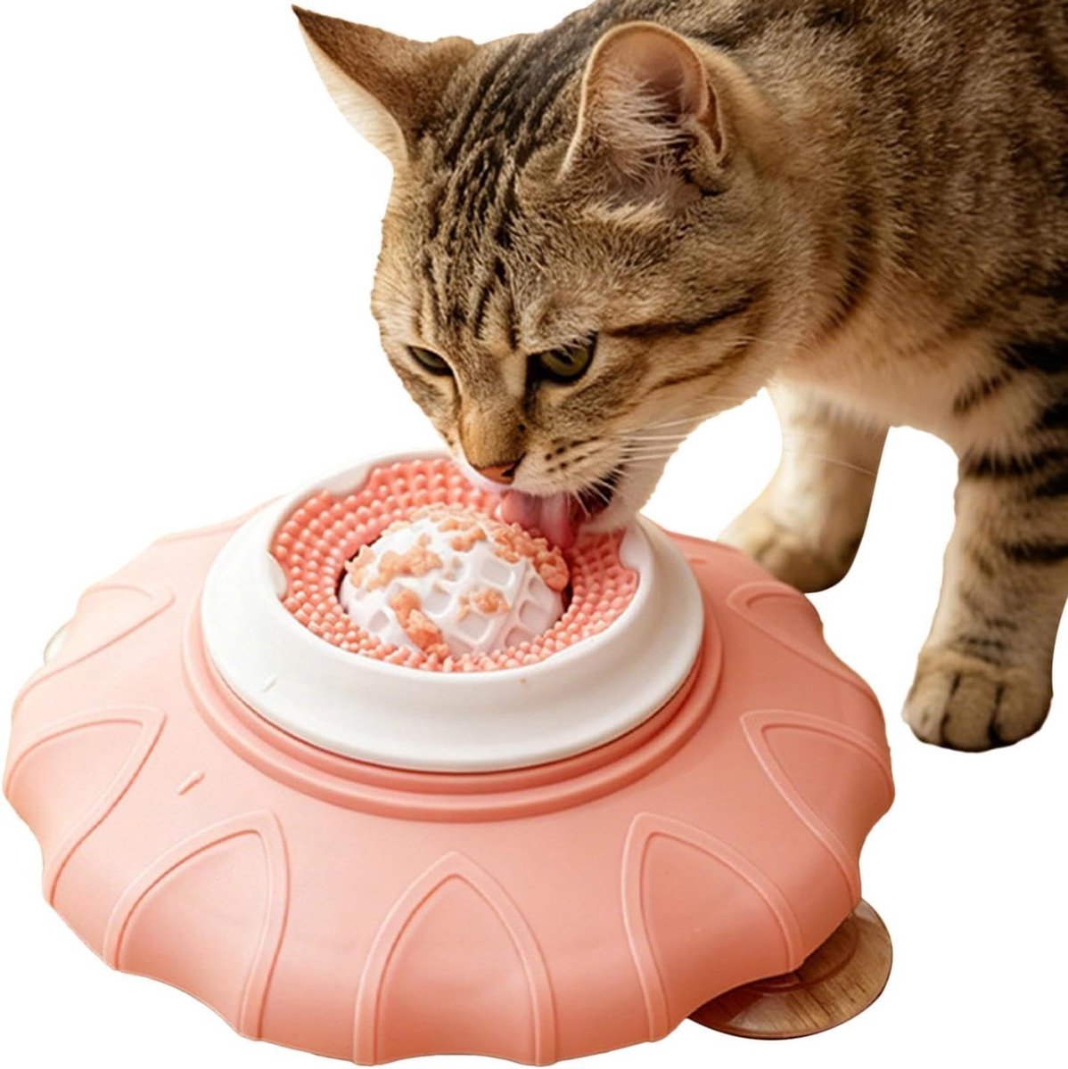 KZQ Likbal hond - Antislip slowfeeder bal met zuignap, interactief puzzelspeelgoed - Voor training, verveling, binnen en puppy’s - Stevig,-BPA-vrij