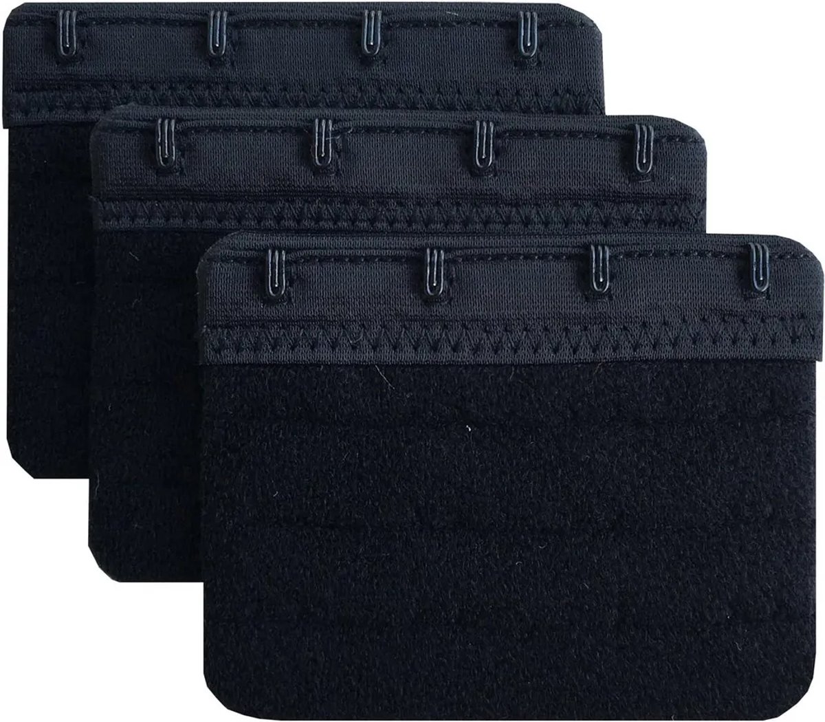 BH-verlenger Geschikt voorsluiting, 3 stuks, 4 rijen haakjes, verstelbare lengte, zacht en comfortabel, Geschikt voor zwangere vrouwen en sportkleding.