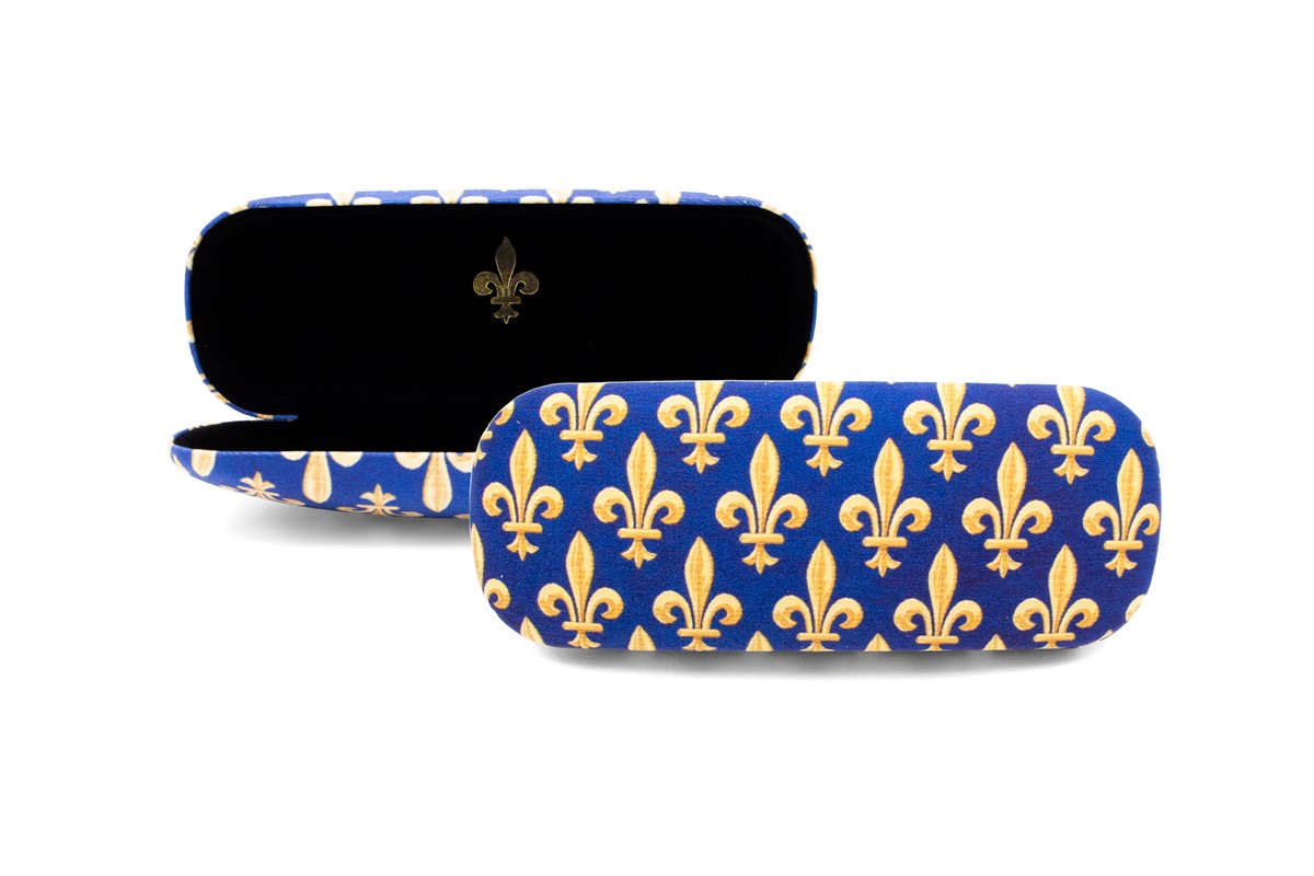Lanzfeld - Brillenkoker - Fleur de Lys - Microfiber - Brillenetui