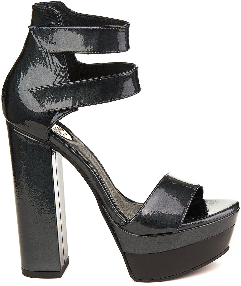 Buffalo Chanterelle sandalen natuurlijk leer 40 Zwart