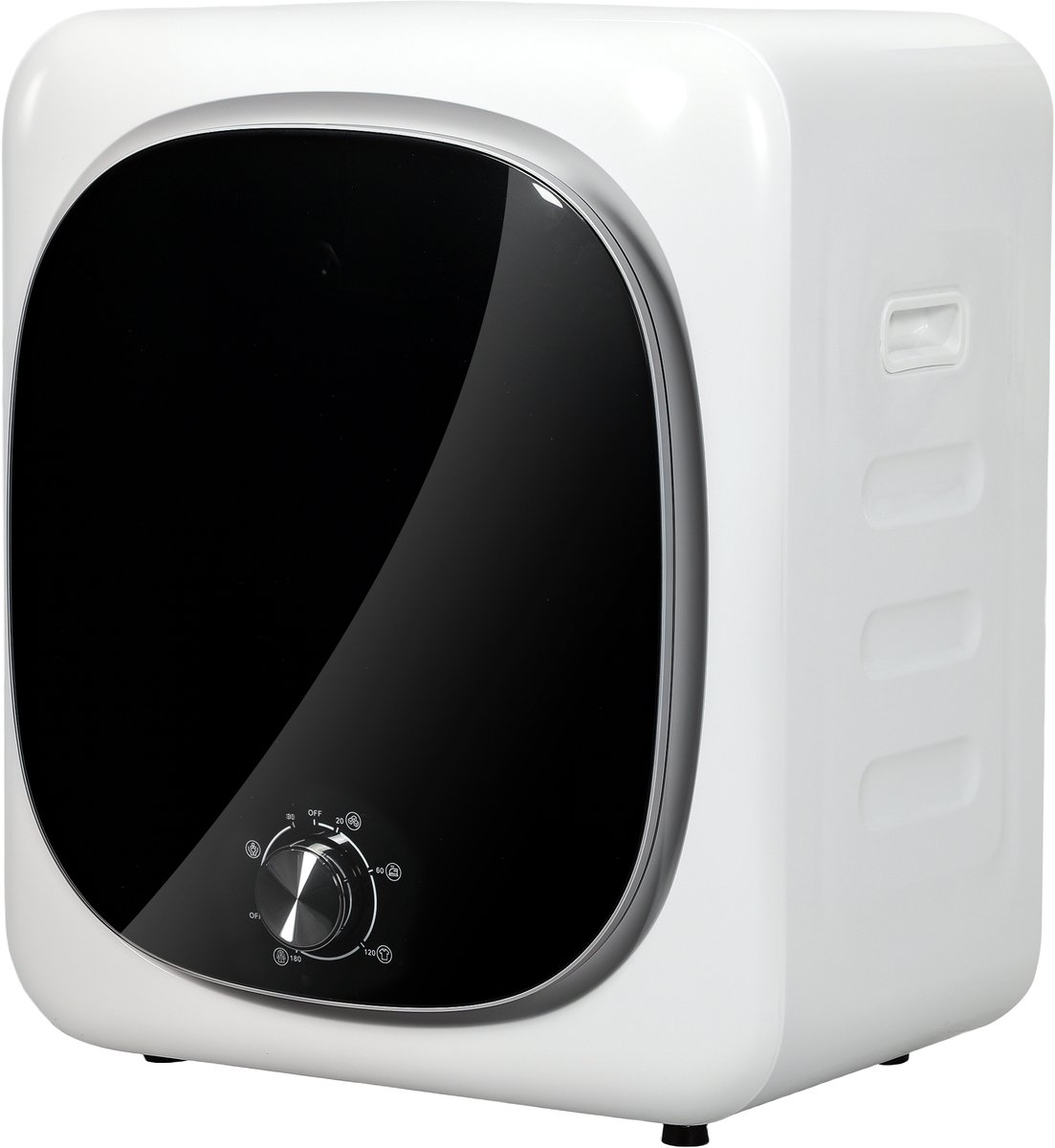 ECTEATOY® Wasdroger - Luchtafvoerwasdroger - 800W - 4 kg Capaciteit - 5 Droogprogramma's - RVS Trommel - Wit
