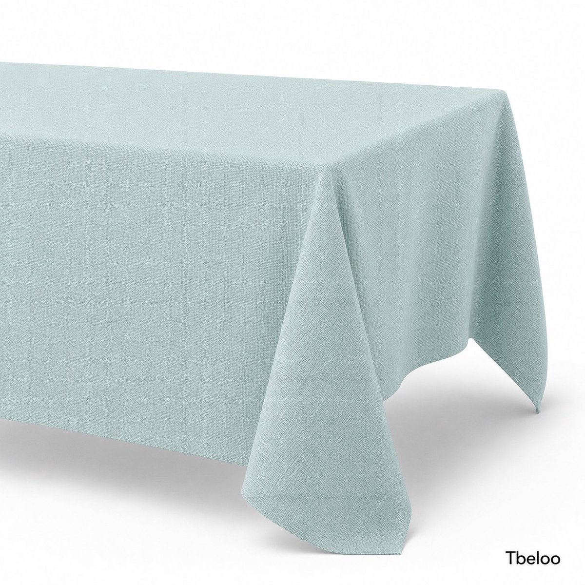 Tbeloo Tafelkleed Linnenlook Waterafstotend, 130x160 cm, Pastelblauw