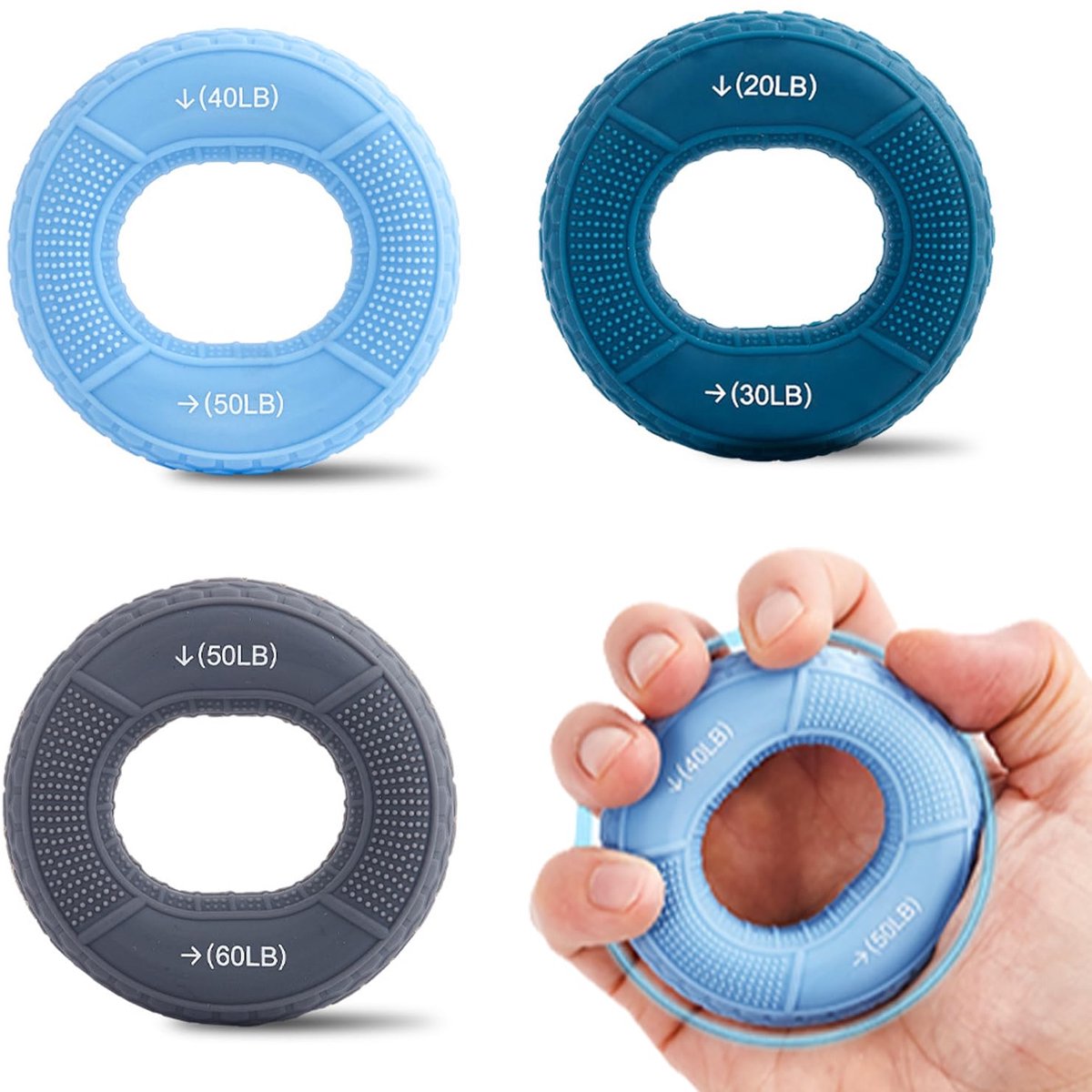Handtrainer Set voor Gripversterking en Rehabilitatie