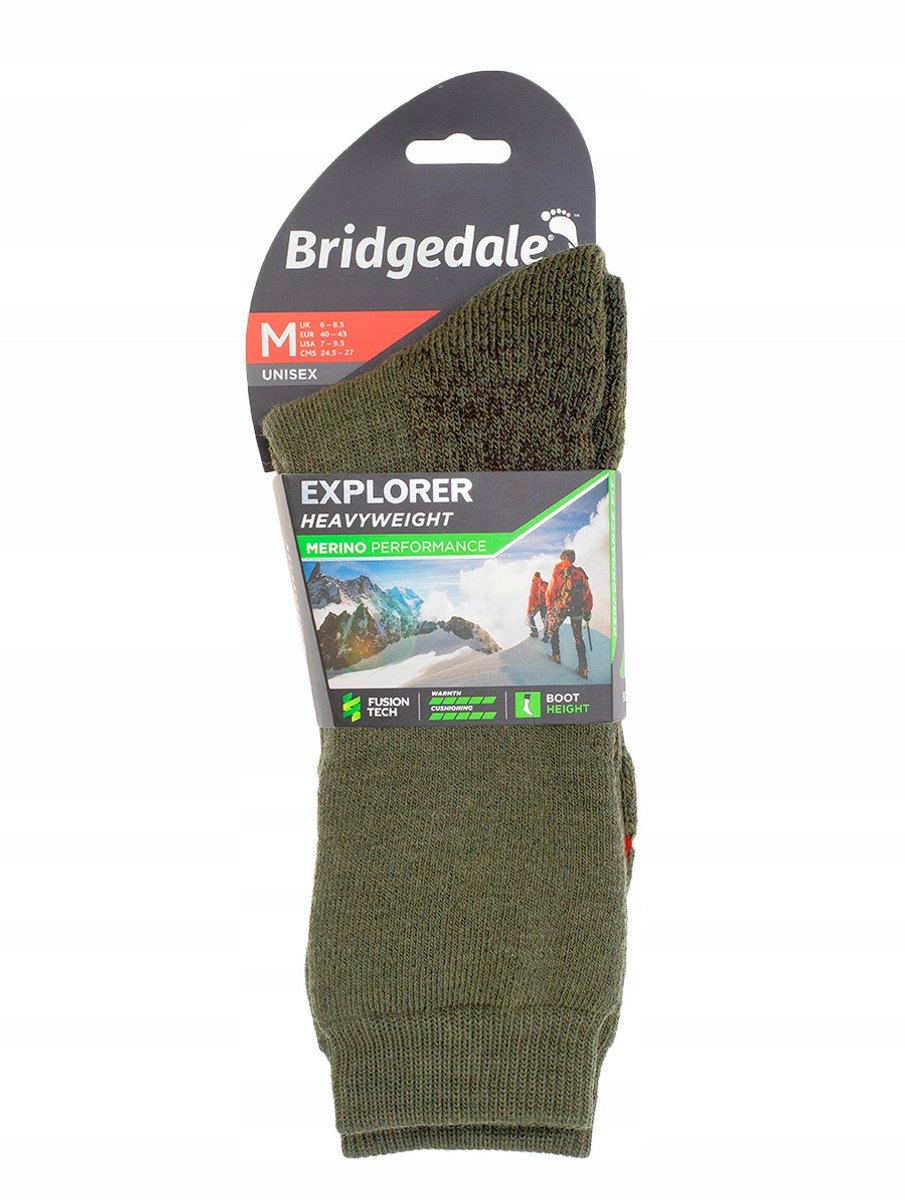 Bridgedale Unisex Wandelsokken Heavyweight Groen