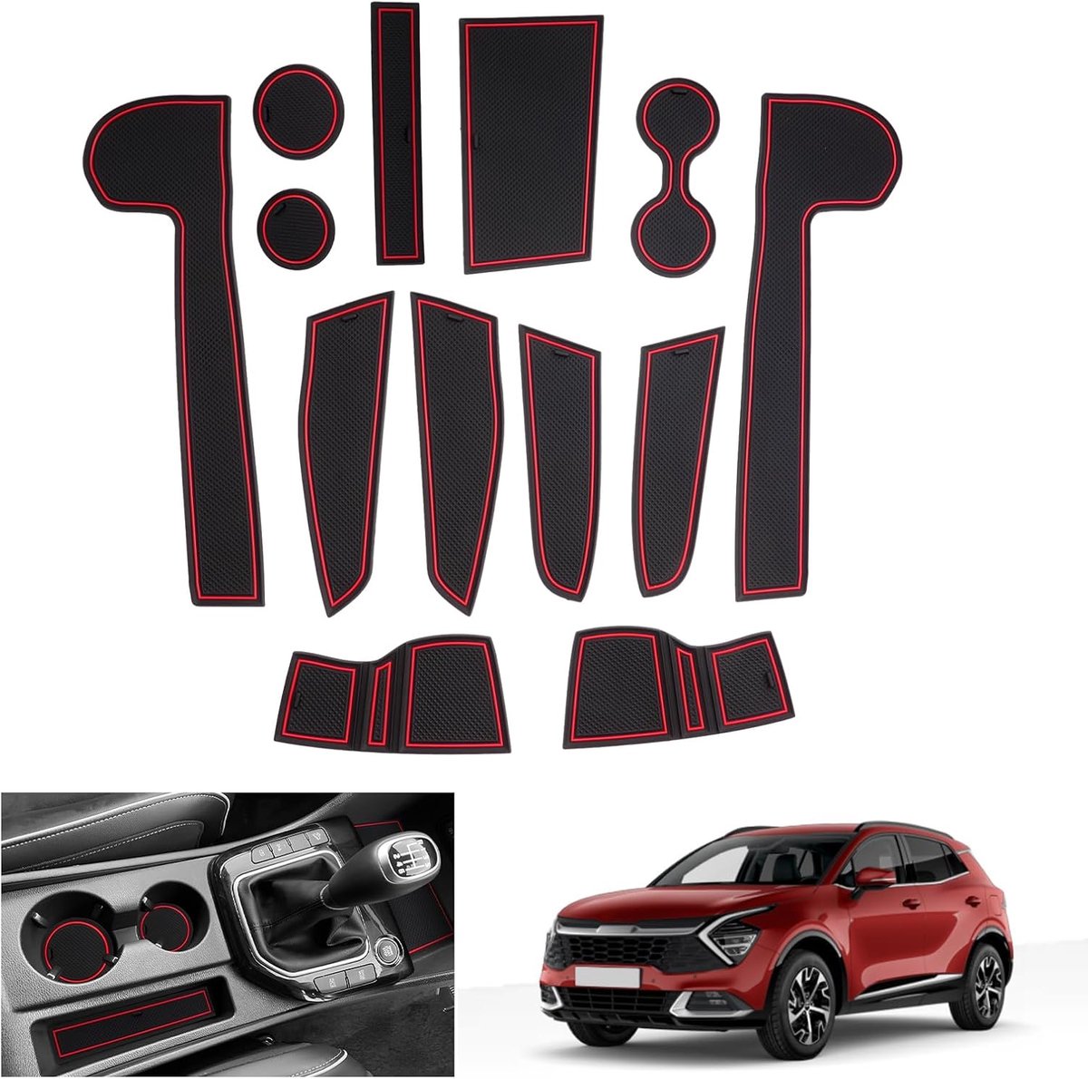 GAFAT Compatible with Kia Sportage NQ5 2022-2024 2025 (Manual Transmission), Non-Slip Mats, Rubber Mats, Center - ShopVlot