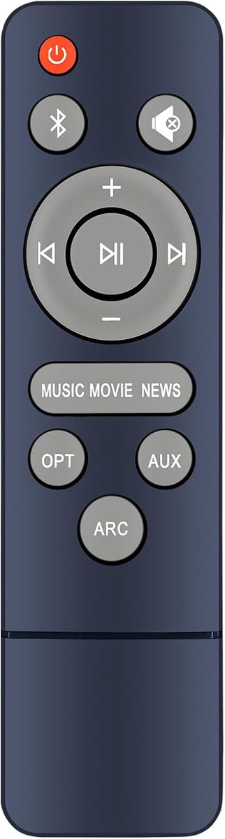 Afstandsbediening compatibel met MZEIBO Morwin KY-2020D soundbar. Ook van toepassing op andere niet vermelde merken - ShopVlot