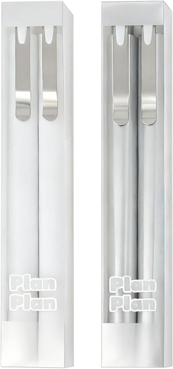 Set of 4 Ballpoint Pens, Metal Case with Premium Weight, 0.5mm Point, Quick Dry Black Ink for Office, School and - ShopVlot