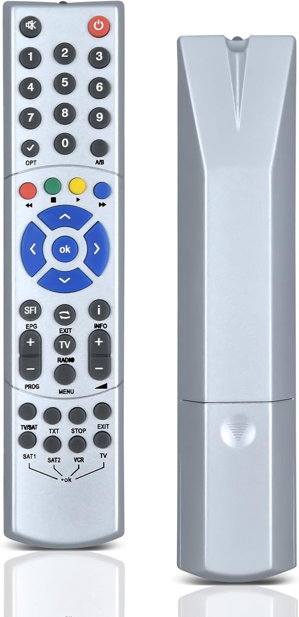 Replacement remote control for receiver compatible with Technisat TS 103 TS 103B receiver - ShopVlot