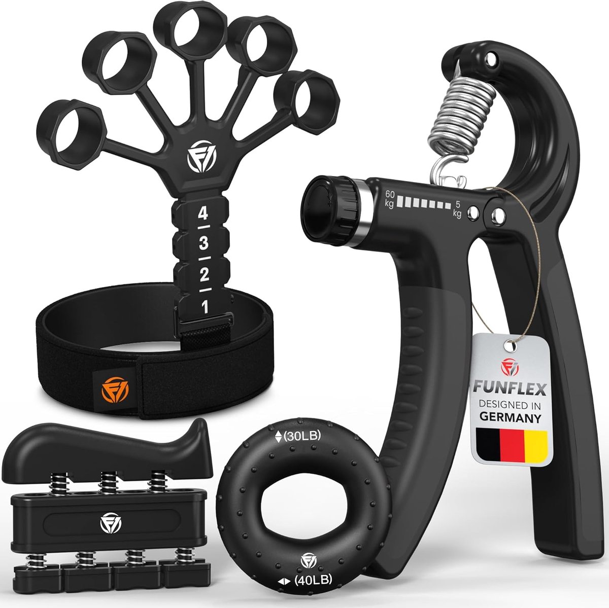 Hand Trainer Set - Verstelbare Grip Trainer - Silicone Vinger Expander - Versterkt handen en onderarmen - ShopVlot