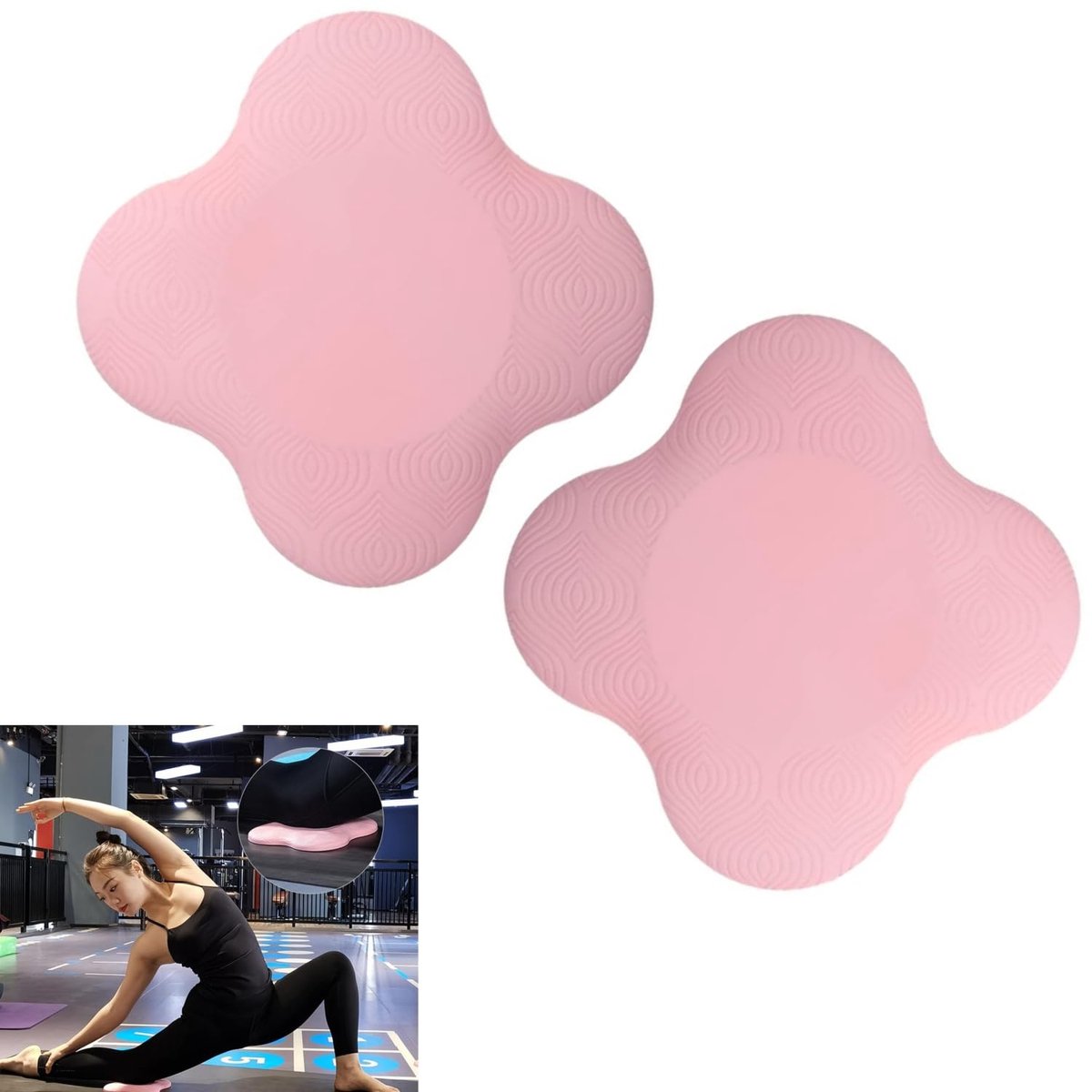 Set van 2 Yoga Kniekussens - Rutschfest en Ergonomisch Ontwerp