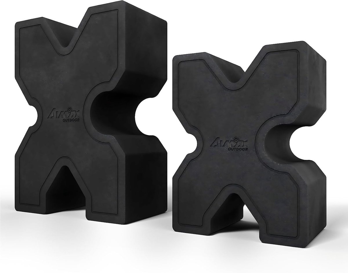 2 rifle mounts of different sizes, portable foam rifle mounts with strap, non-slip bench for stabilization and - ShopVlot