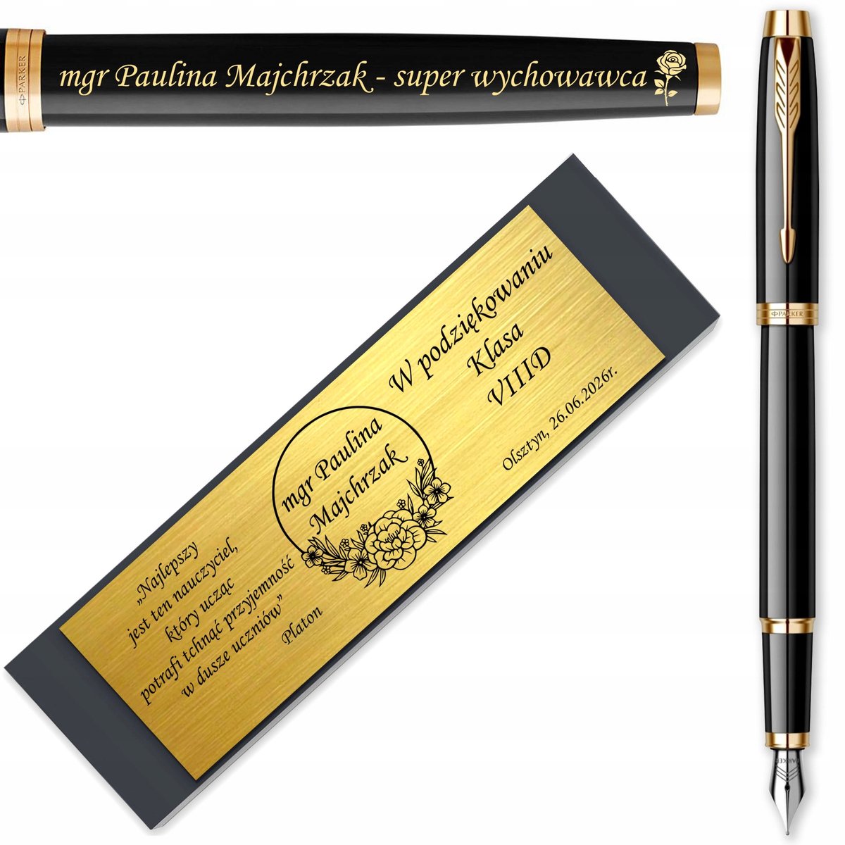 Parker IM Zwart Gouden Vulpen met Gratis Gravering - Luxe Cadeau