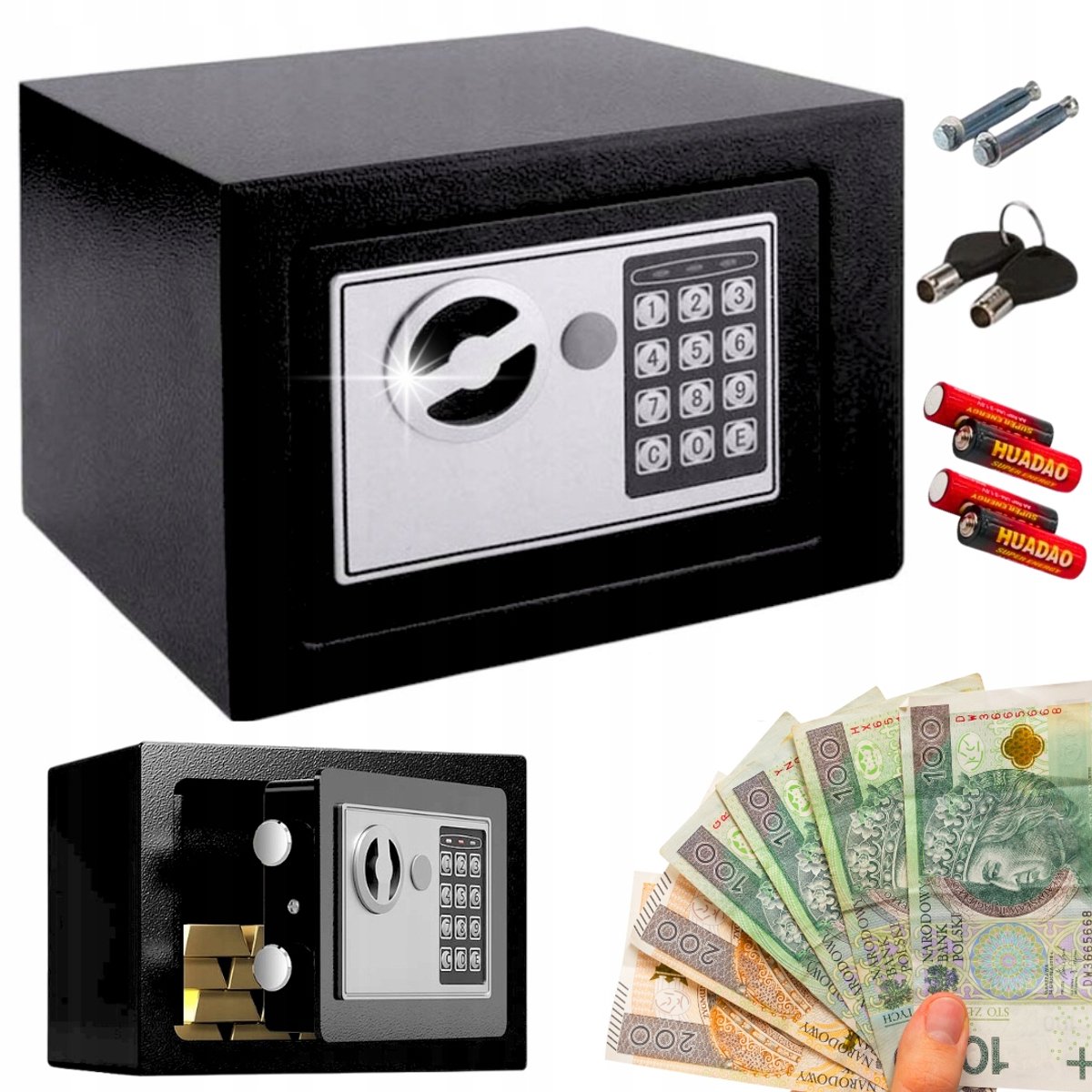 Elektronische Kassa met Codeslot & Sleutel - Veilig & Solide