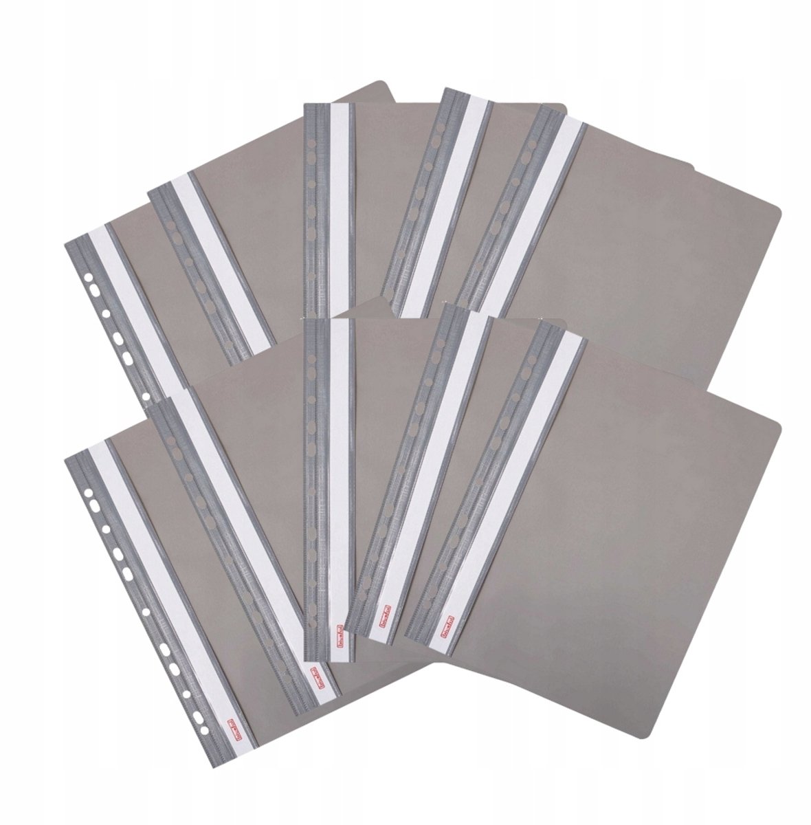 Merkloos A4 Hard PVC Insteekmap Grijs - 10 Stuks