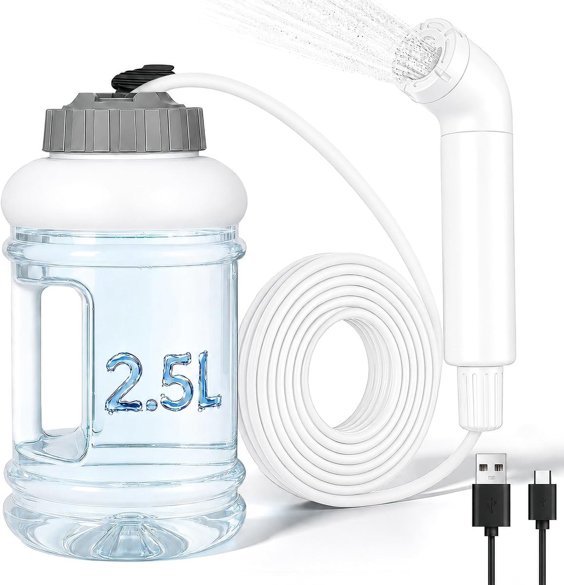 Bidet billen douche, 2,5 l elektrische Peri Bottle Podouche 3 waterstroommodi - ShopVlot
