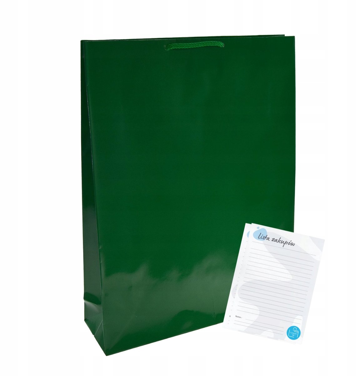 Groene Gelamineerde Cadeauzakken 30x9x40 cm - Set van 10