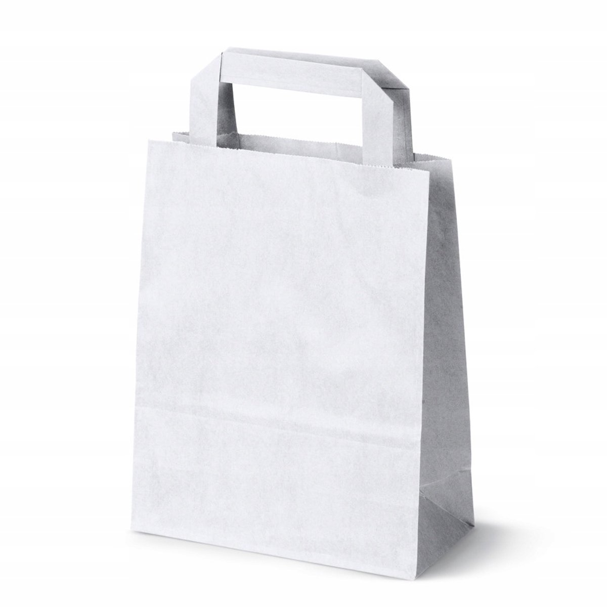 100x Witte Papieren Zakken A5 18x8x23cm - Eco Vriendelijk