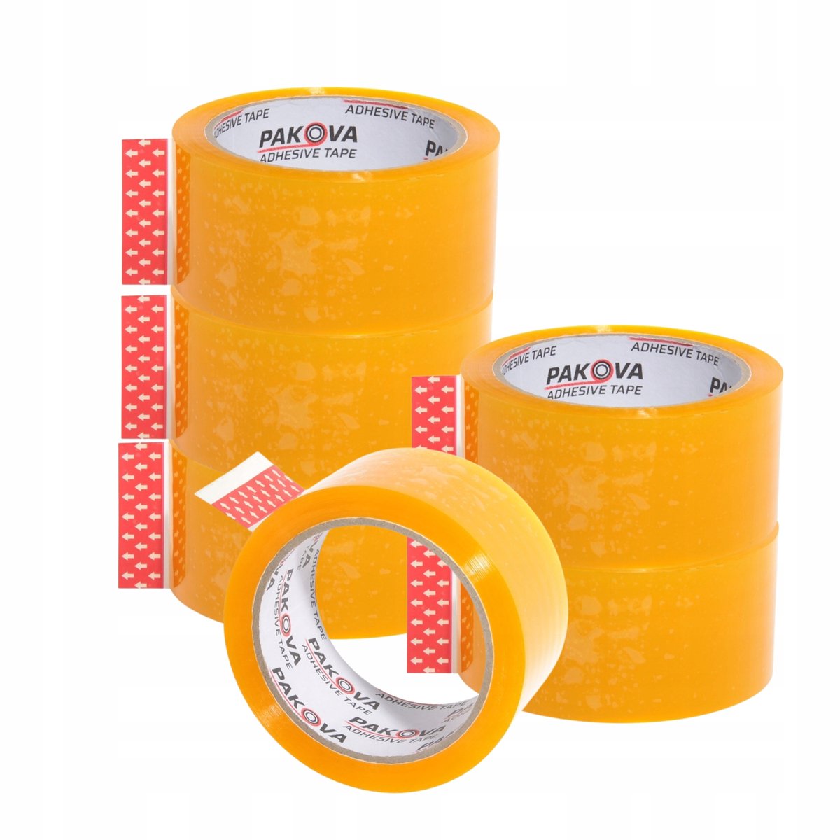 Paktape HONEY PRO 48mm x 60m - 6 Rollen - Sterke Acryl Kleefkracht