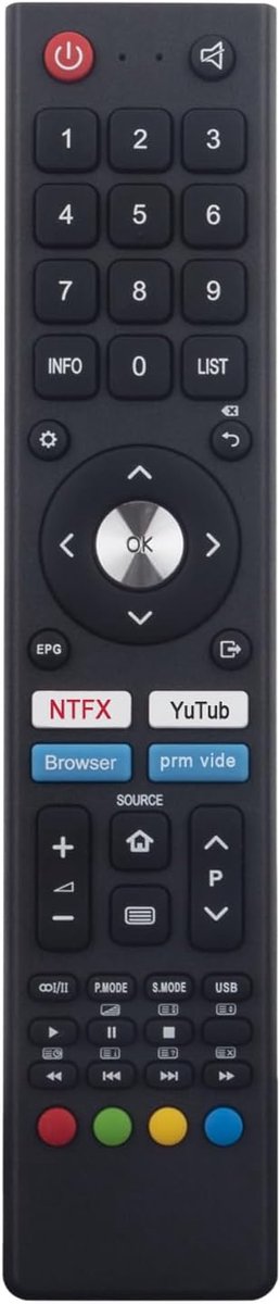 GCBLTV02BDBIR Remote Control Fit for ChangHong UHD TV U55H7N L32H7N - ShopVlot