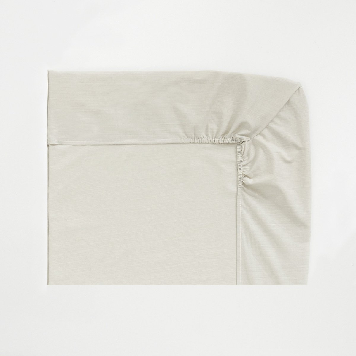 Hoeslaken 160 x 200 cm - bamboe - crème - ademend en comfortabel - ShopVlot