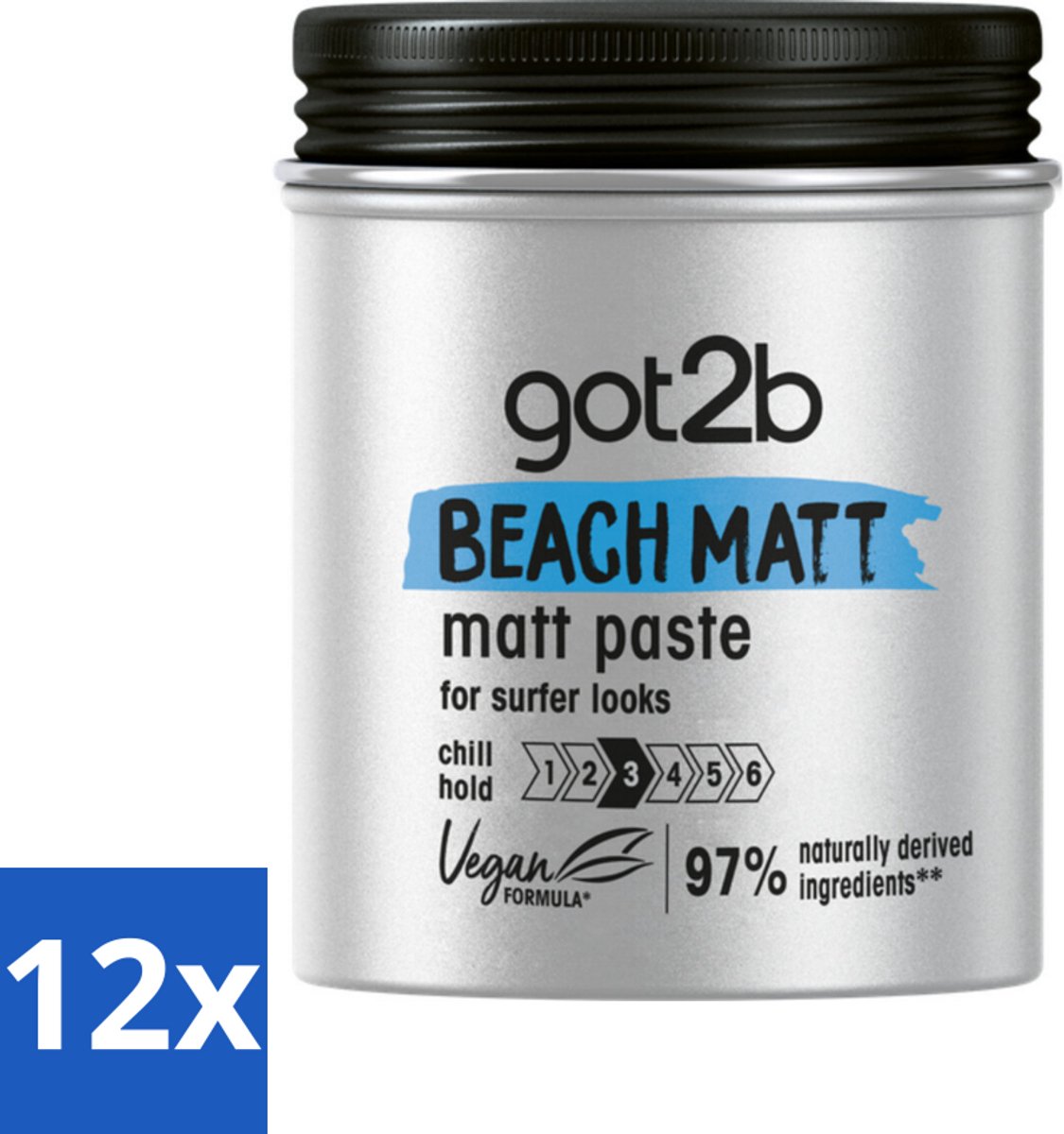 Got2B - Styling Paste - Beach Matt - 100 ml - Voordeelverpakking - 12 stuks