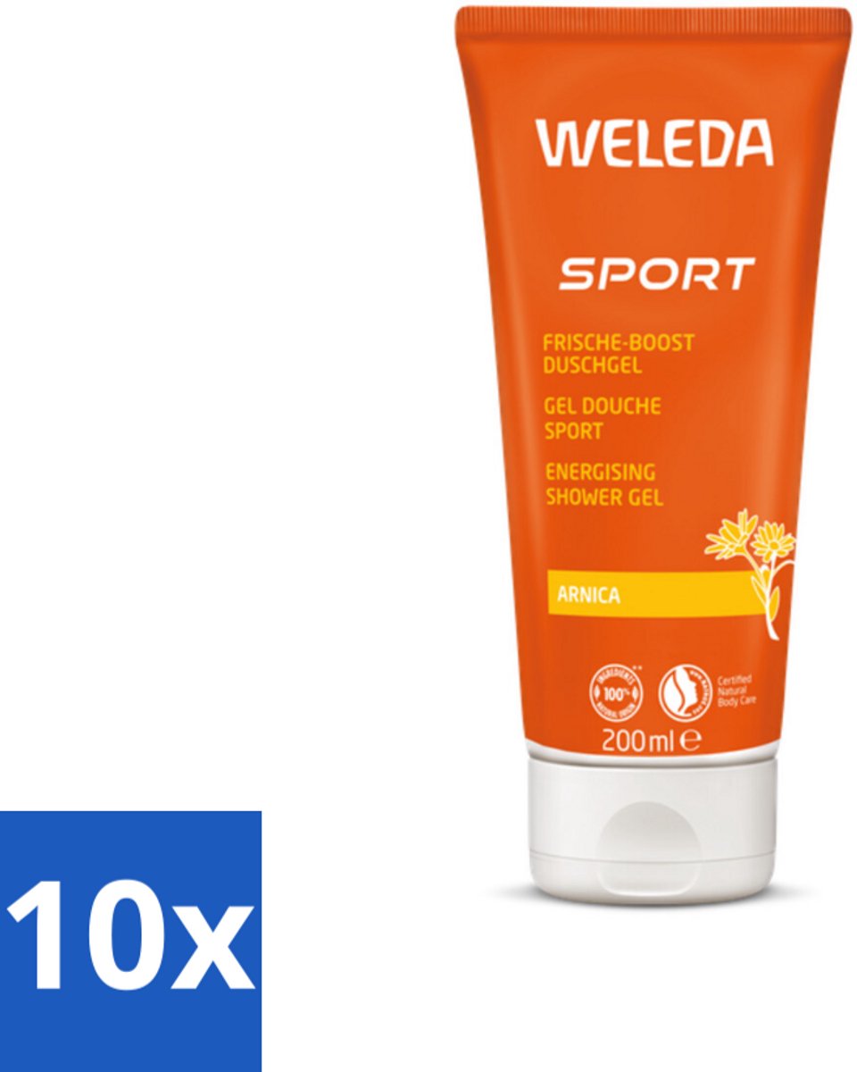 WELEDA - Douchegel Sport - Arnica - 200 ml - Bulkverpakking - 10 stuks