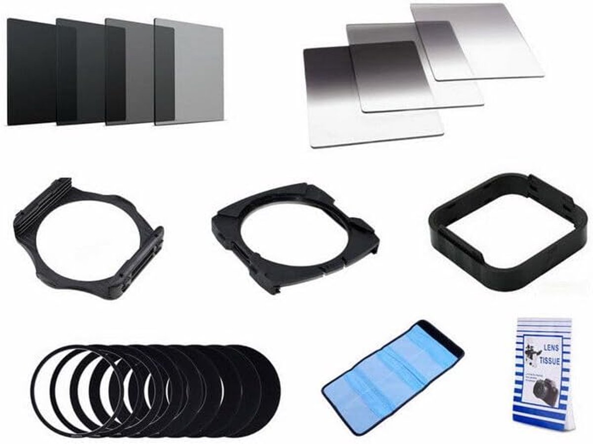 Gradient filter set 21-delig - kleurfilters en ND vierkant - inclusief filtercase - perfect voor fotografen - ShopVlot