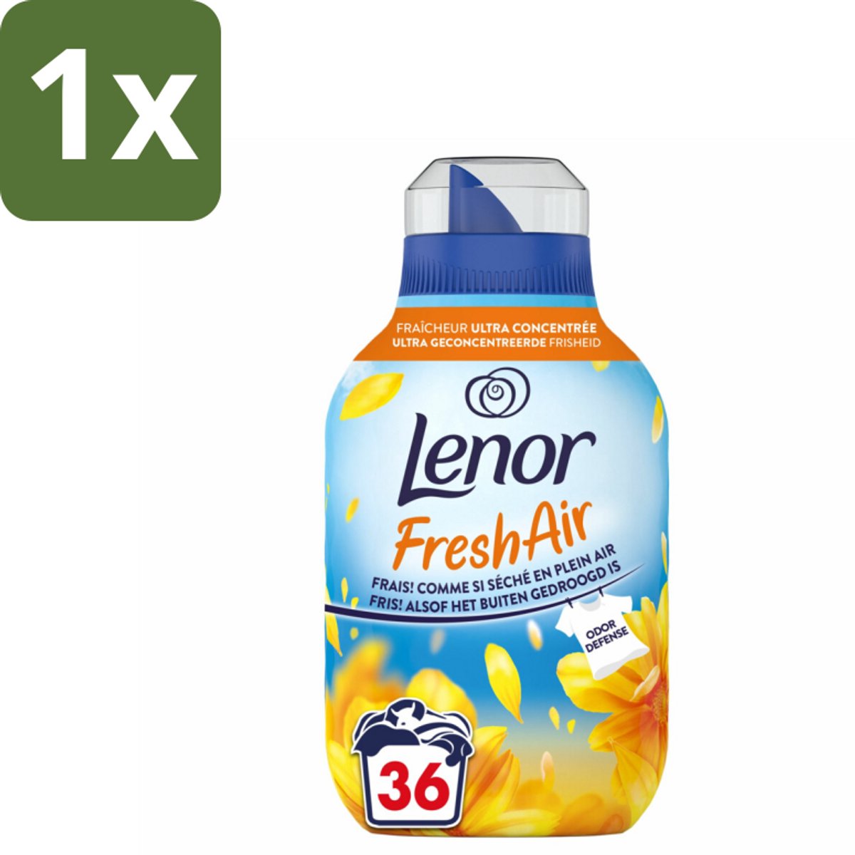 1 x Lenor - Wasverzachter - Fresh Air Zonnestralen - Ultra Geconcentreerd - 36 Wasbeurten - Wasverzachter - Zonnestralen - Buitenfris - Geur - Geurboosters