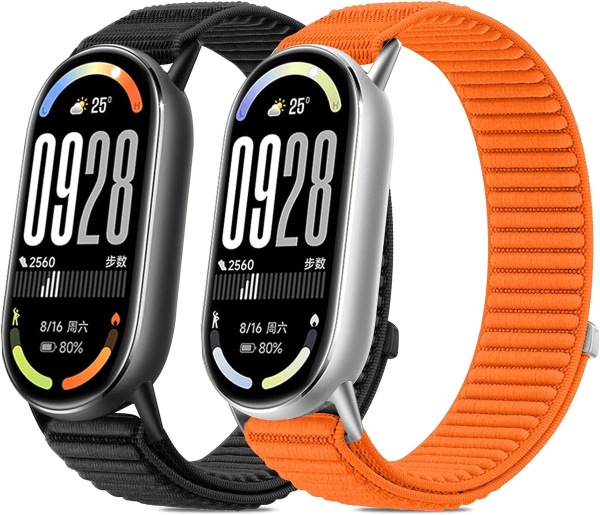 Nylon band voor Xiaomi Mi Band 10/9/8 - Sportief en ademend - Verstelbaar voor mannen en vrouwen - ShopVlot