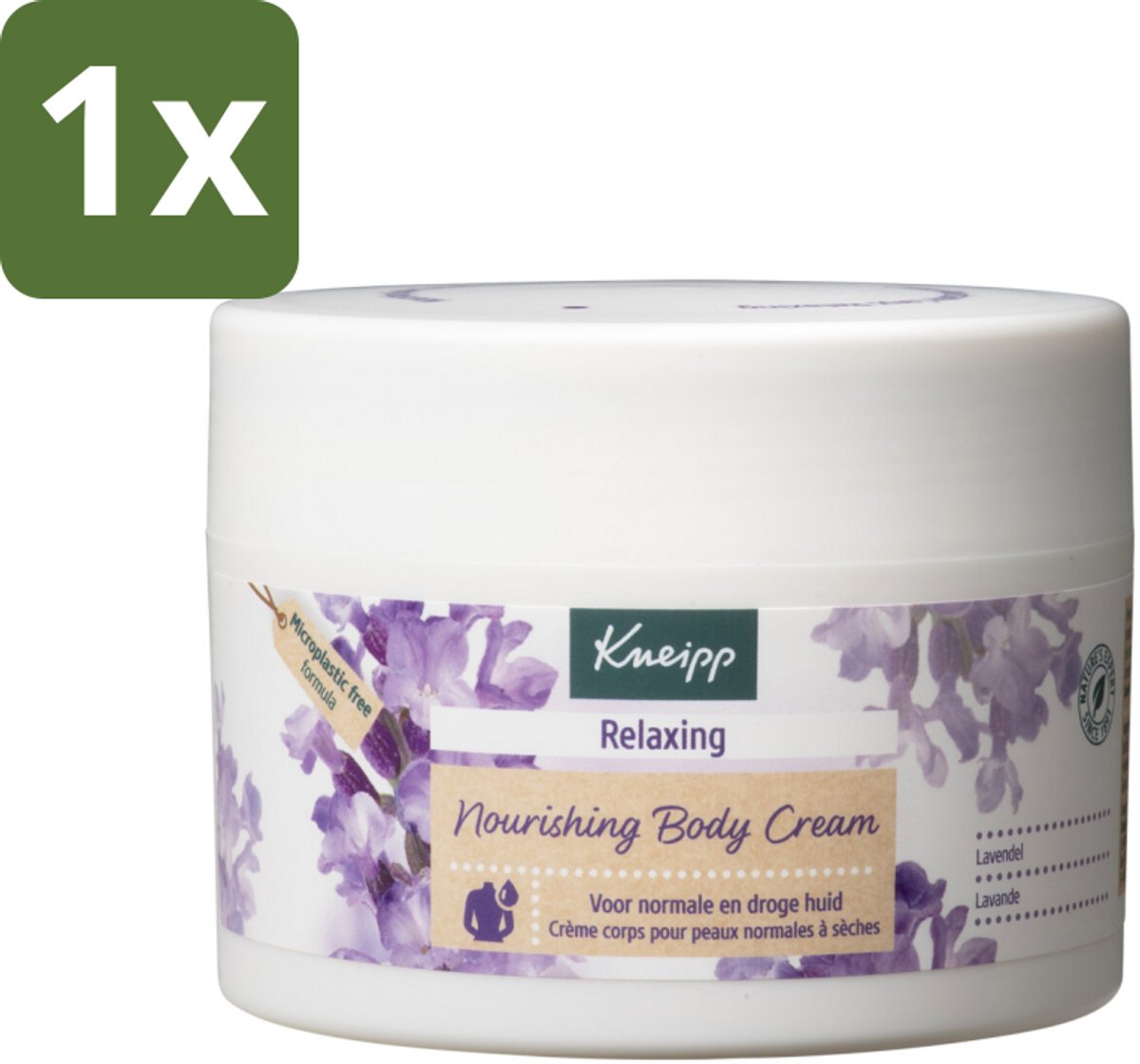 1 x Kneipp - Body crème - Relaxing - Lavendel - Rustgevende geur - 200 ml - Kneipp Bodycrème Relaxing Lavendel - Lavendel Crème - Rustgevende Crème - Bodycrème Voor Ontspanning - Huidverzorging