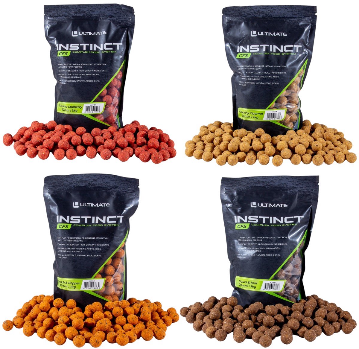 Ultimate Instinct CFS Boilies Try-Out Pack (4kg) - Boilies
