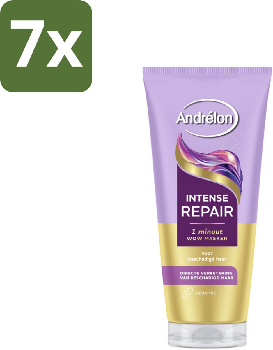 Andrélon – Haarmasker WOW – Intense Repair – 180 ml - Bulkverpakking - 7 stuks