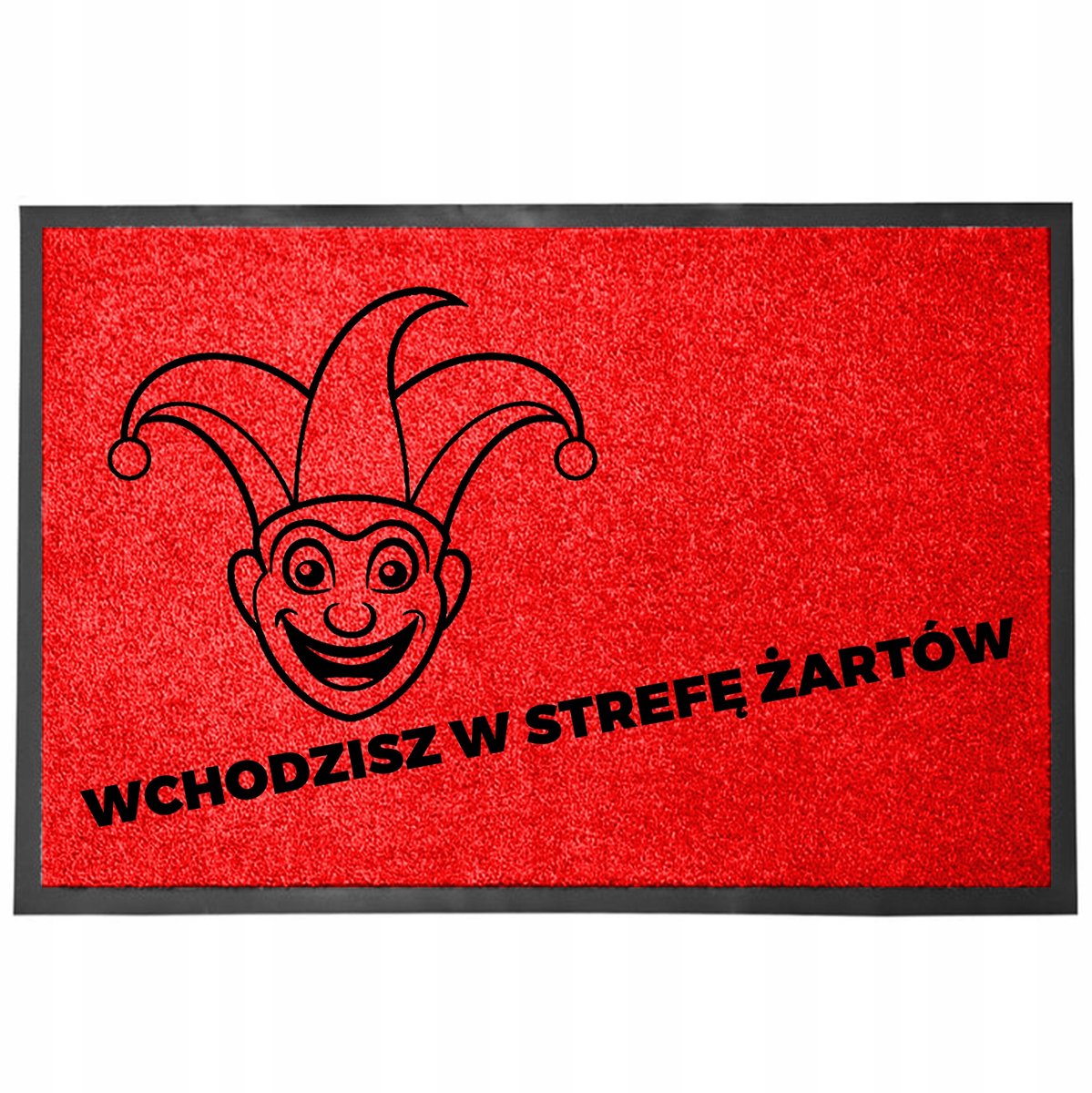 Woonmat "Stof & Vocht Zone" 40x60cm Rood - Grappige Entree
