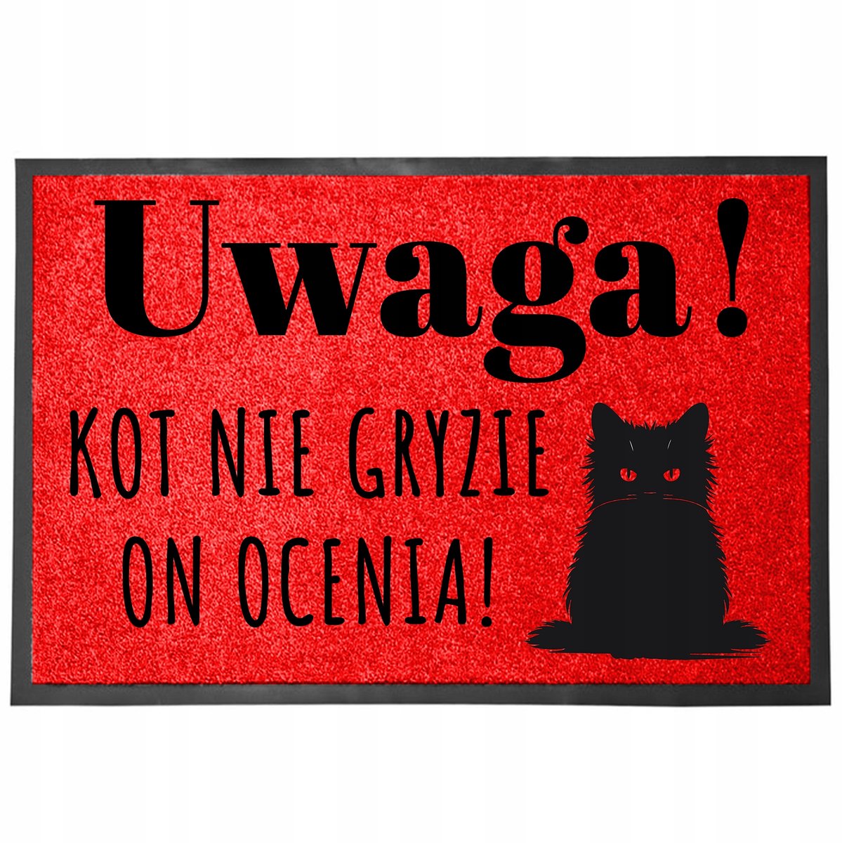 TabPrint Stijlvolle Rode Deurmat 40x60 cm - Antislip & Duurzaam Rood