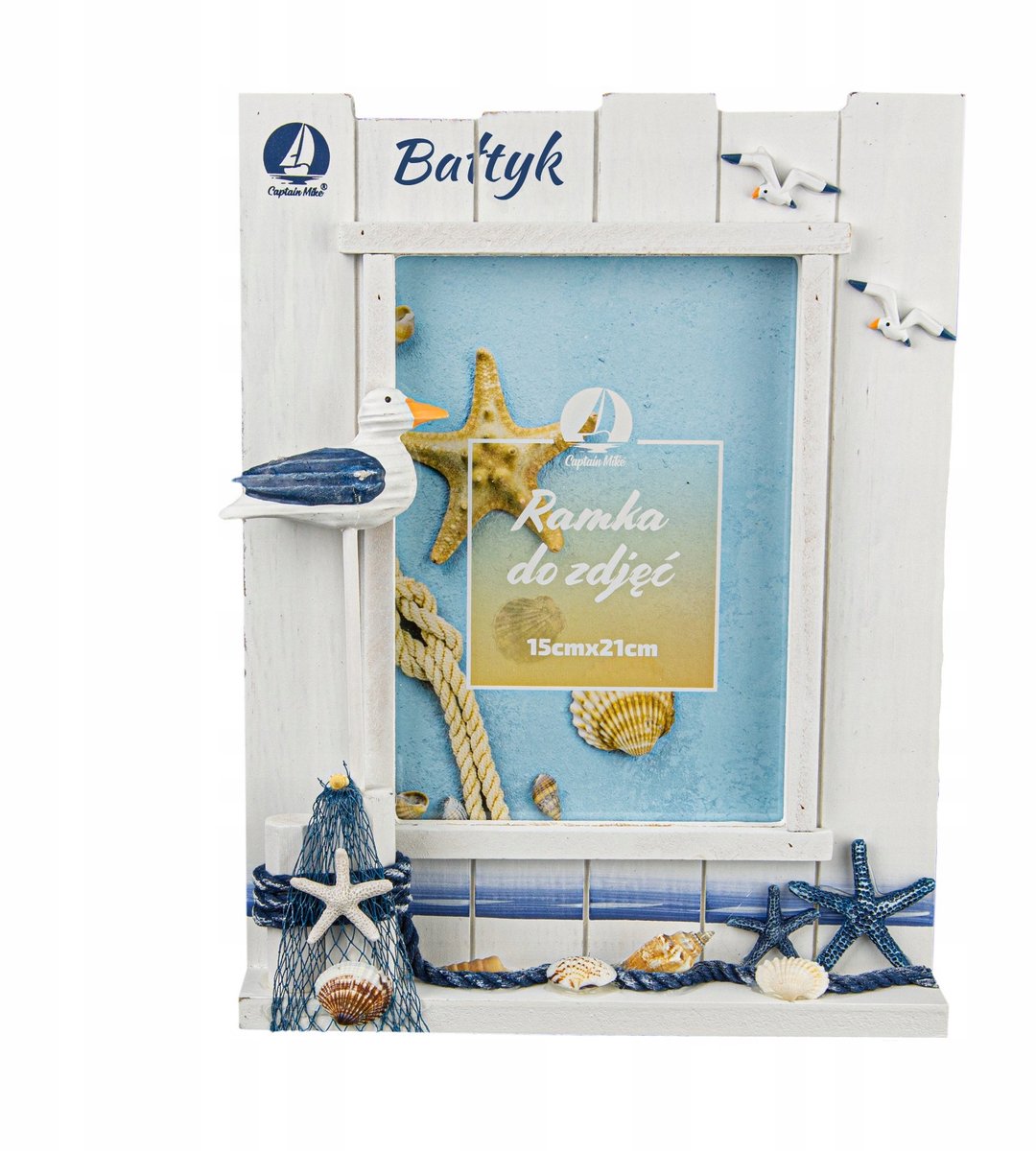 Decoratieve Fotolijst "Bałtyk" 15x21 cm met Maritiem Thema