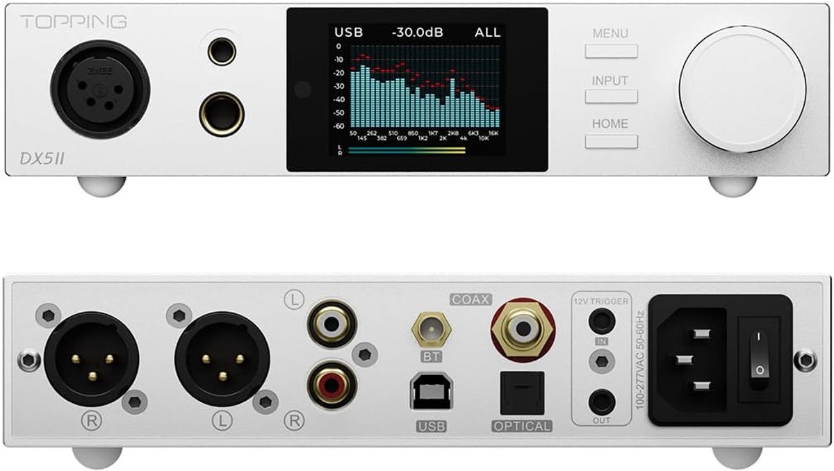 Hoofdtelefoonversterker DAC Combo - Dual ES9039Q2M - 10 Band PEQ - DSD512 en PCM768kHz - ShopVlot