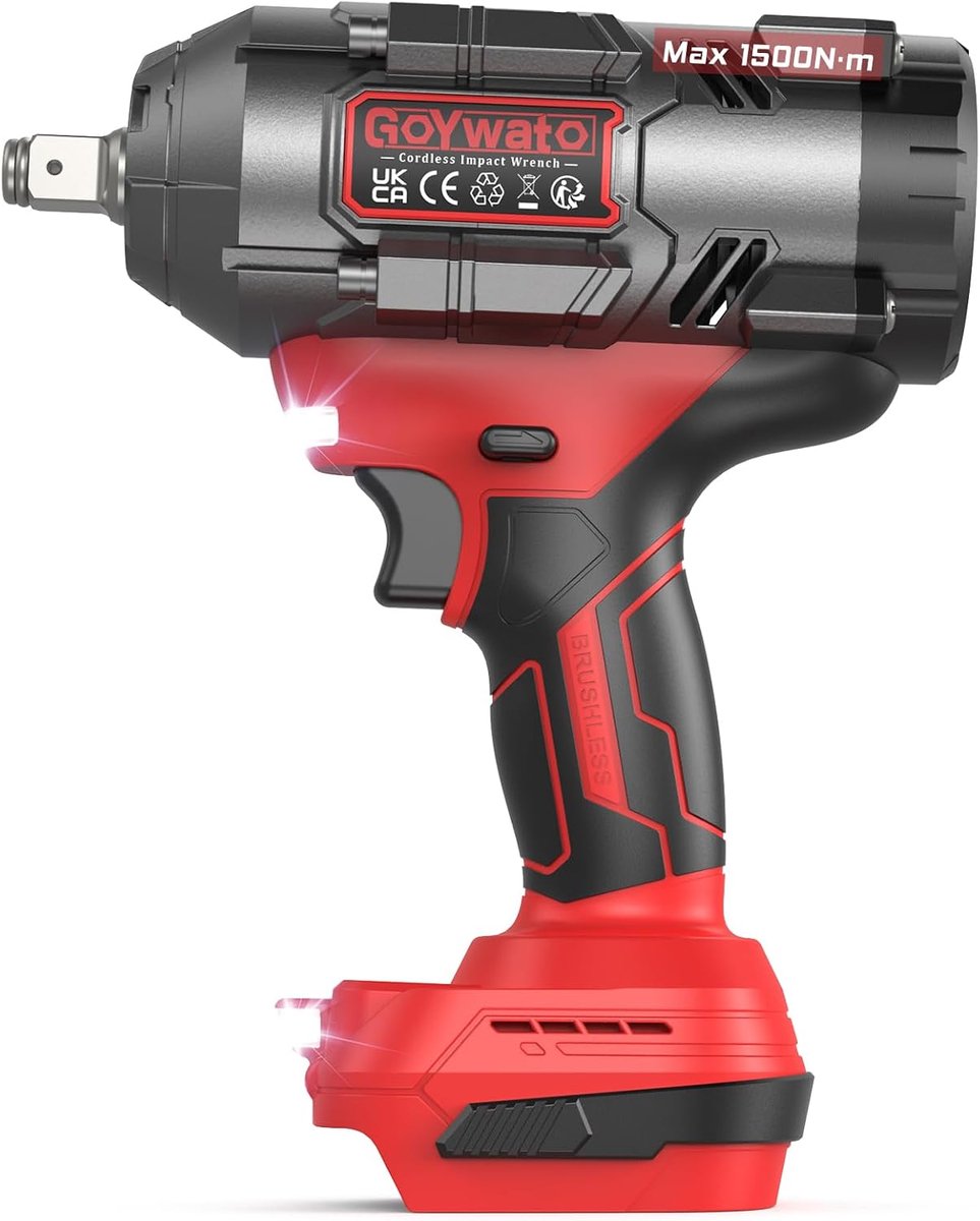 1500 Nm Cordless Impact Screwdriver Compatible with Makita 18 V Battery - ShopVlot