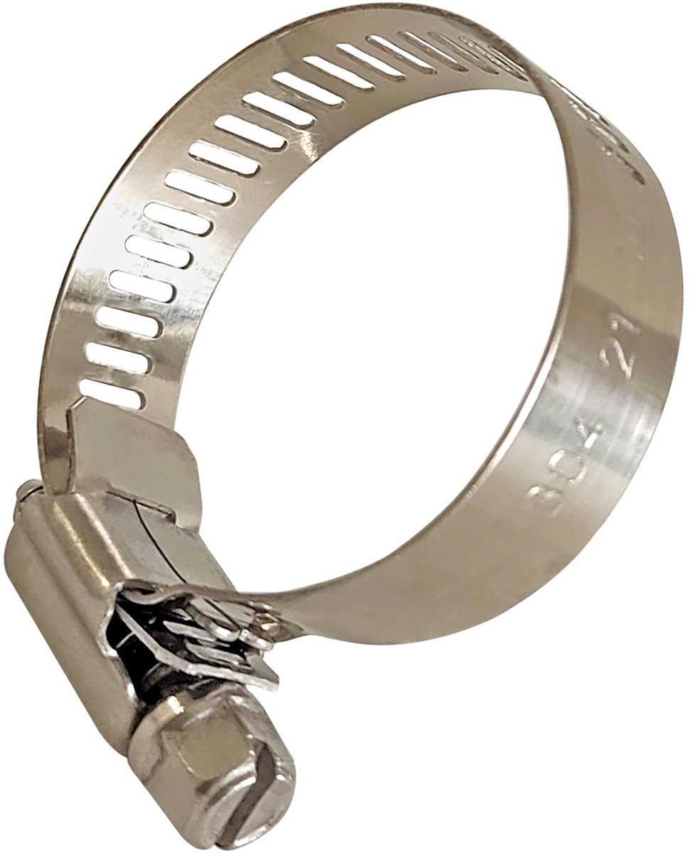 Slangklem 5 stuks 21-38 mm - 304 RVS - Roestbestendig - Voor stevige bevestiging - ShopVlot