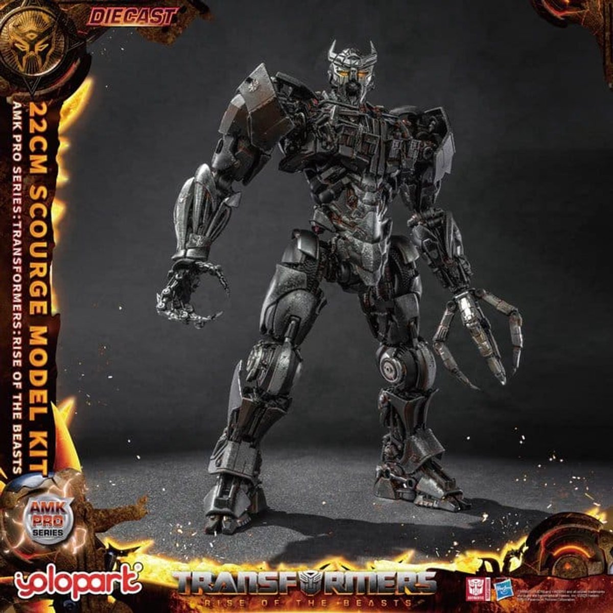 Transformers Rise of the Beasts AMK PRO Series Plastic Model Kit Scourge (Oversea Version) 22cm