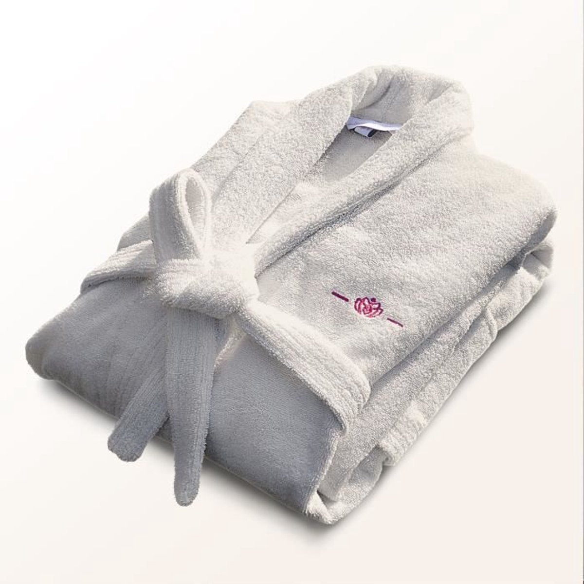 Badjas - BADTIJD - Maat L - 100% Katoen 500 g/m² - Zacht, Absorberend, Unisex - Ecru