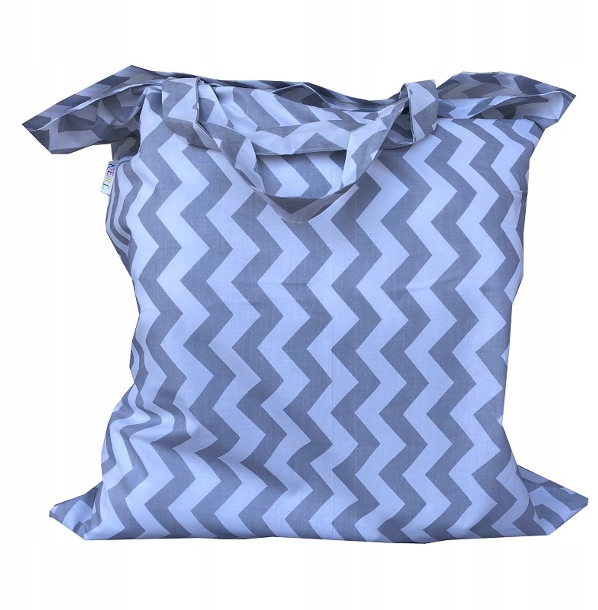 Kinderdagverblijf Beddengoed Tas 50x60 cm - Grijs Zigzag