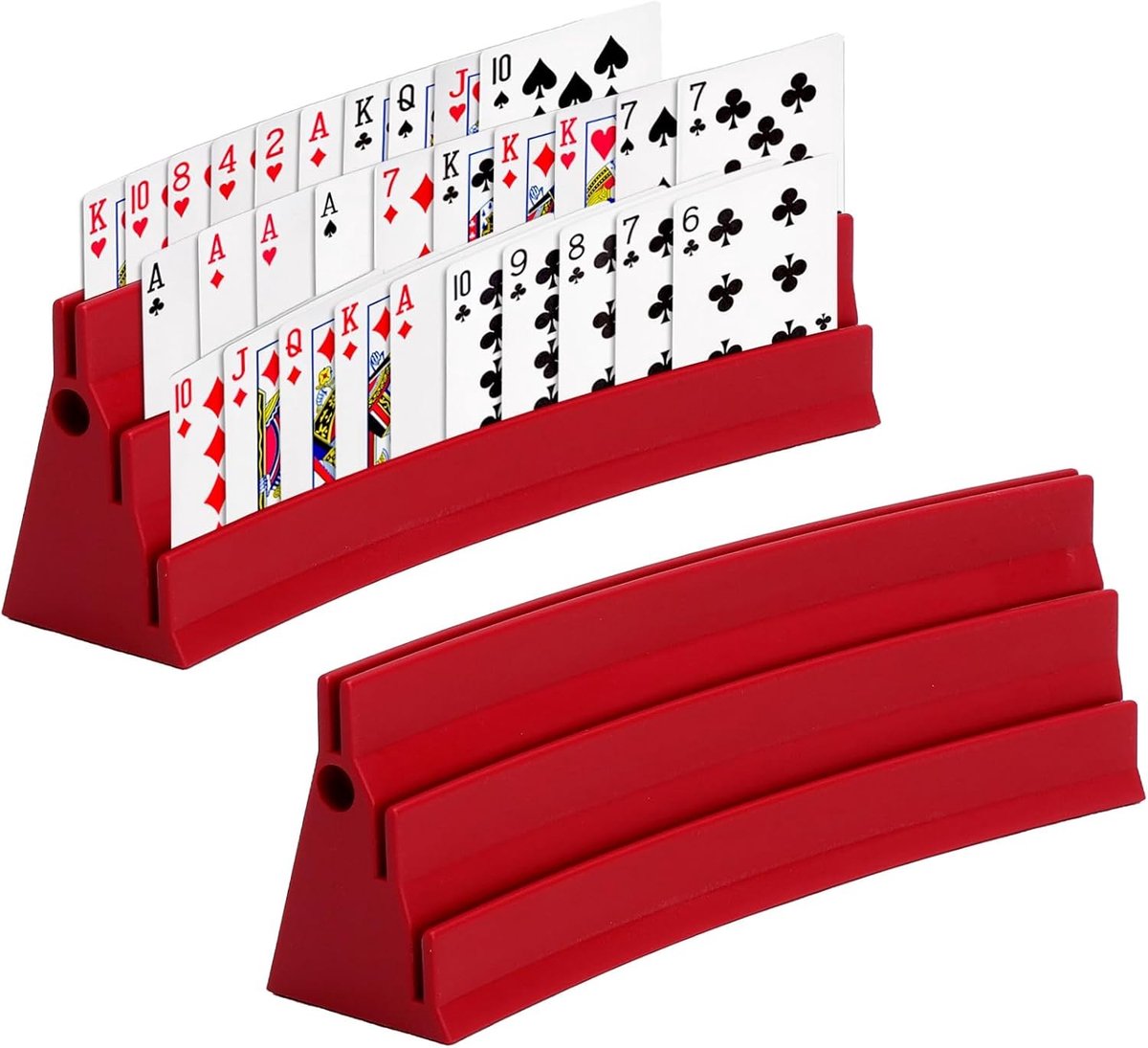 Kaarthouder fietsstuur - Geel - 18,5 x 5,8 x 4 cm - Plastic met Viltstrips - Voor Senioren en Kinderen