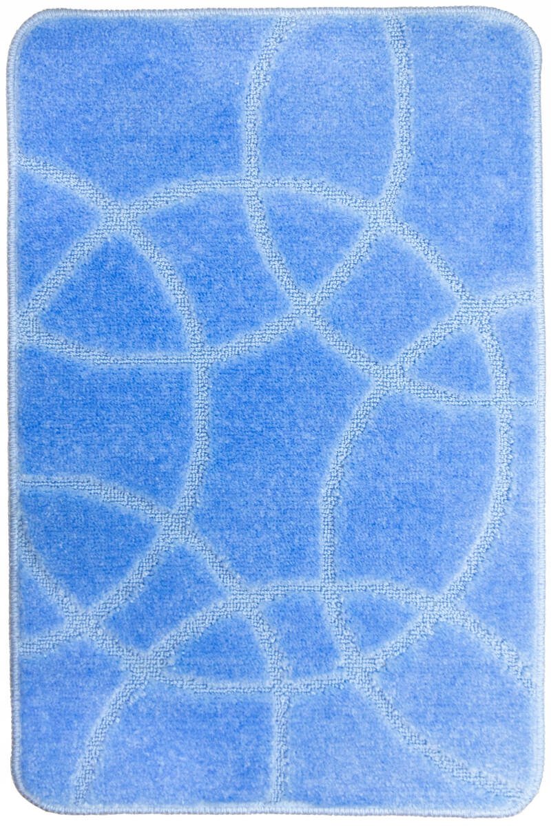 Antislip Badmat Douche 50x80 cm Monza Blauw - Zacht & Duurzaam