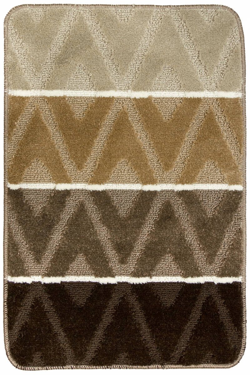 Antislipbadmat Palma Beige 50x80 cm - Geometrisch patroon