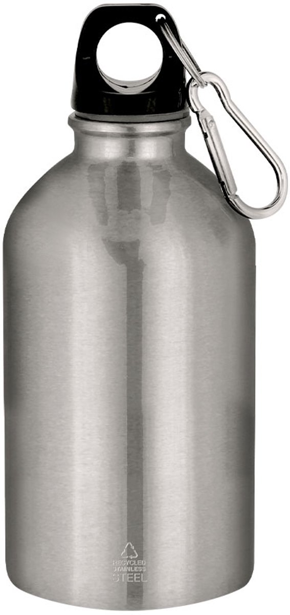 Bidon van 500 ml vervaardigd uit gerecycled roestvrij staal met metallic afwerking Beyls Zilver