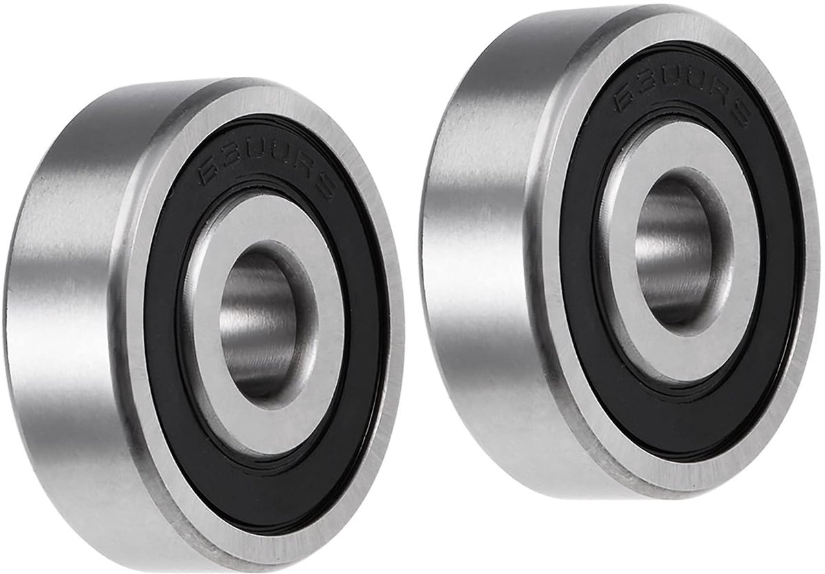 A ABSOPRO 2pcs ball bearings grooves double screen bearing 6300-2RS 10x35x11mm - ShopVlot