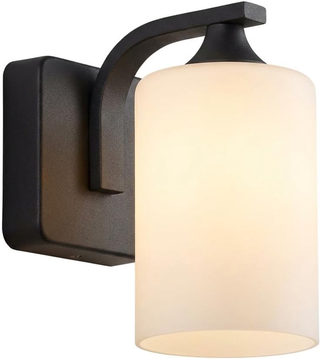 Outdoor Lighting Wall Wall Outdoor Lamp,Anthracite Aluminum E27 Lantern Glass Wall Lamp Outdoor Light Wall - ShopVlot