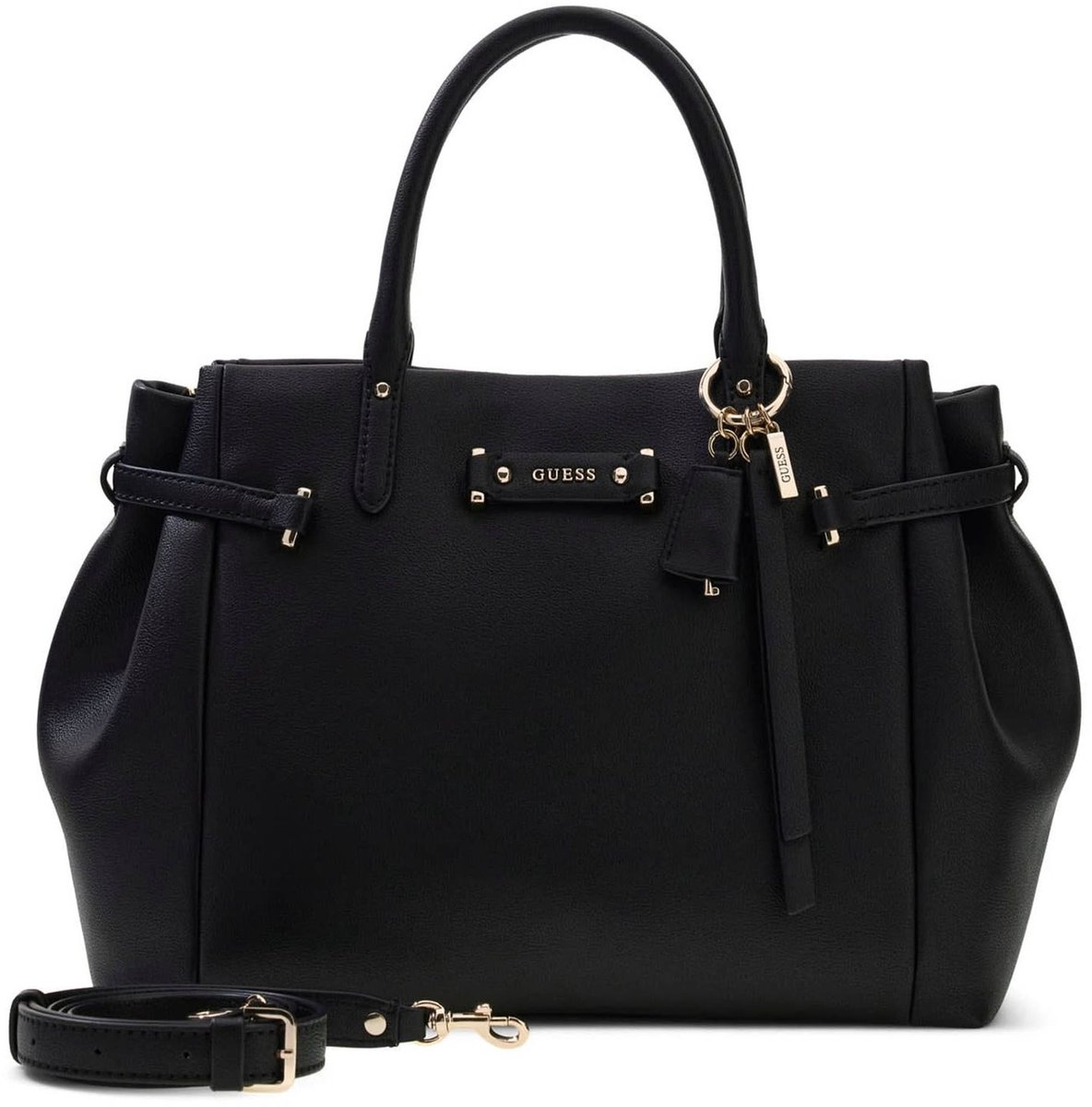 GUESS handtas schoudertas Dorothy Girlfriend Satchel Black zwart